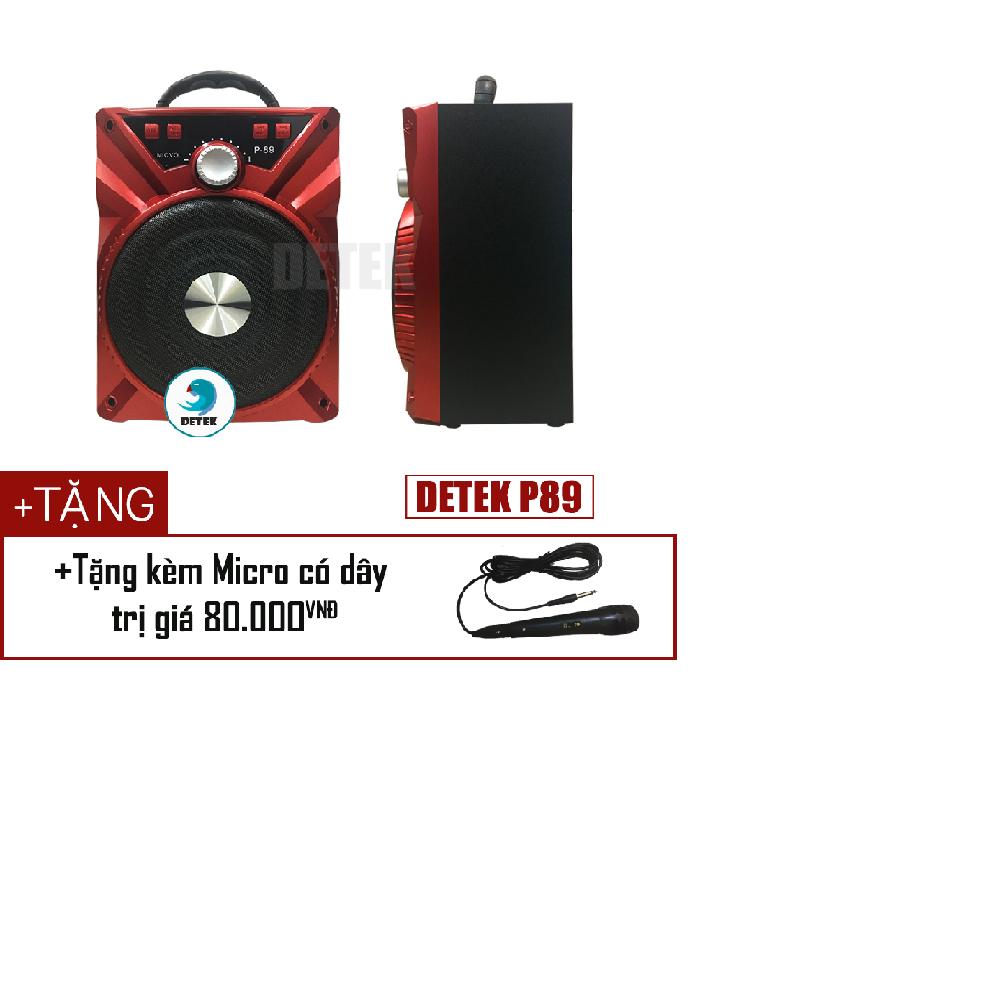 Loa Bluetooth Daile P88 (P89) tặng kèm micro có dây