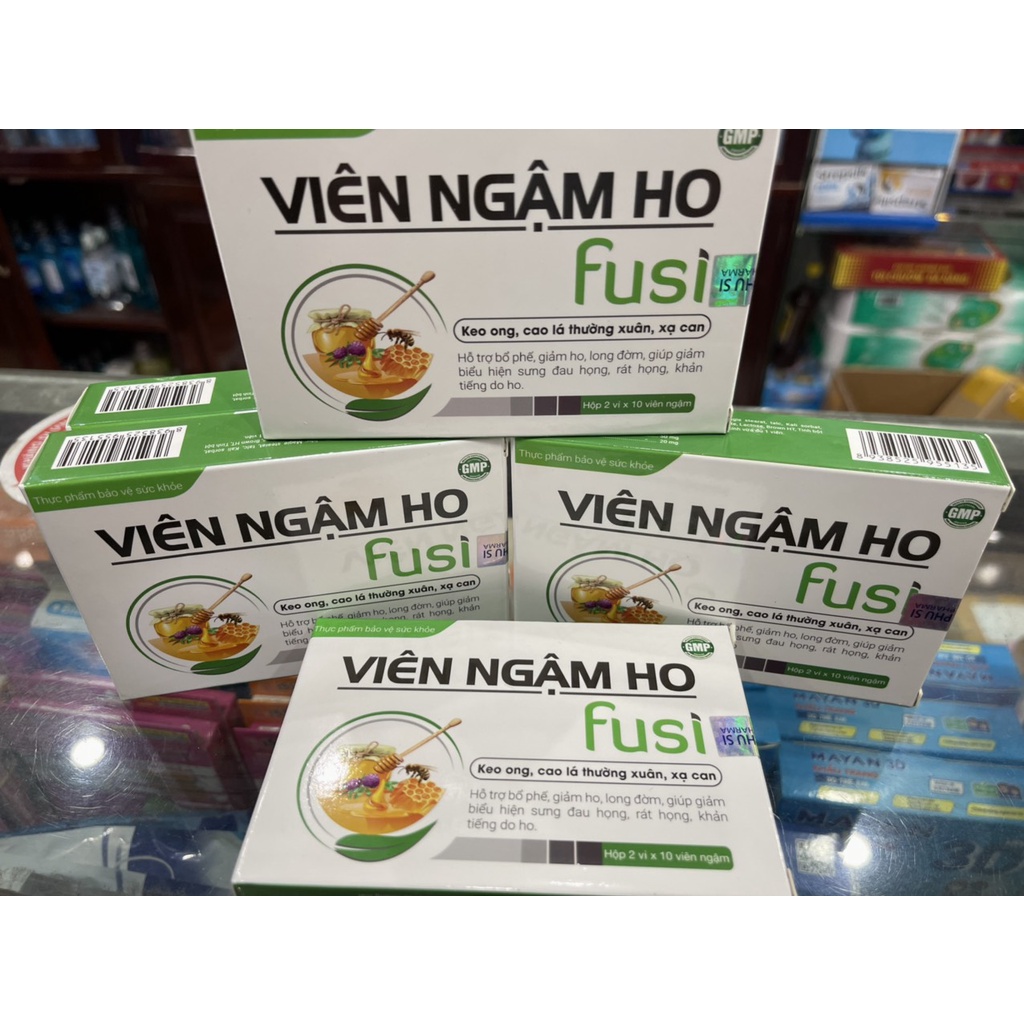 Viên ngậm ho Fusi - 20 viên- bổ phế, giảm ho long đờm