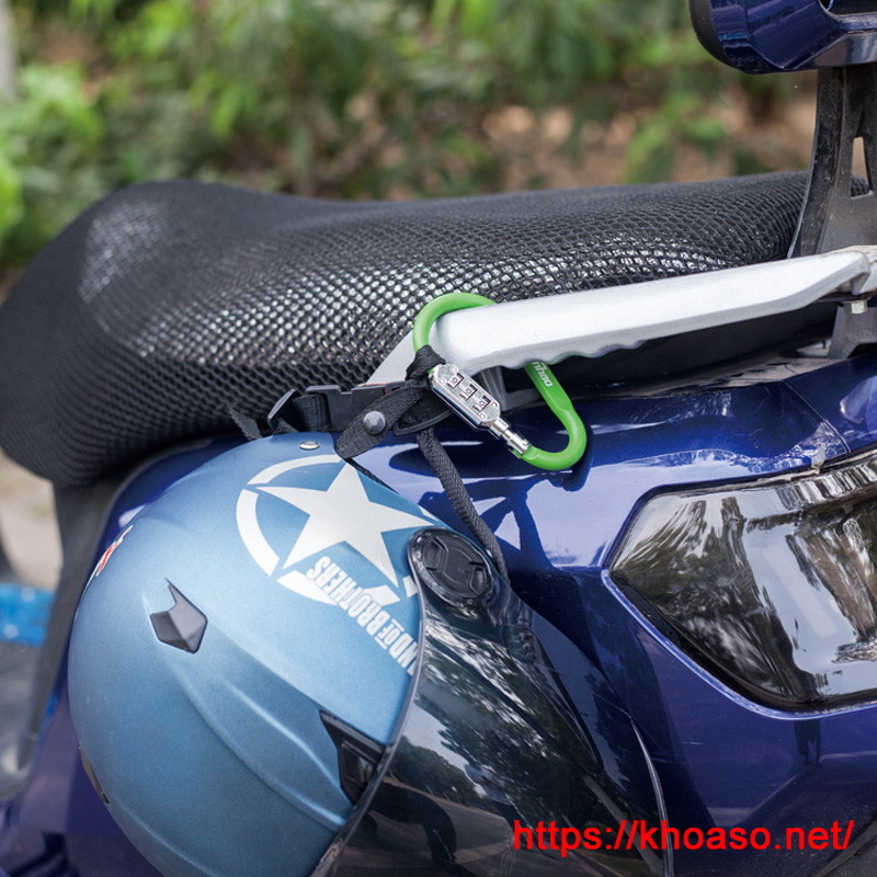 Khóa xe đạp, nón bảo hiểm