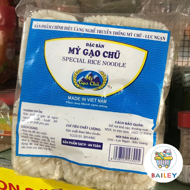 Mì gạo chũ đặc sản, dùng để nấu ăn sáng, mỳ sạch