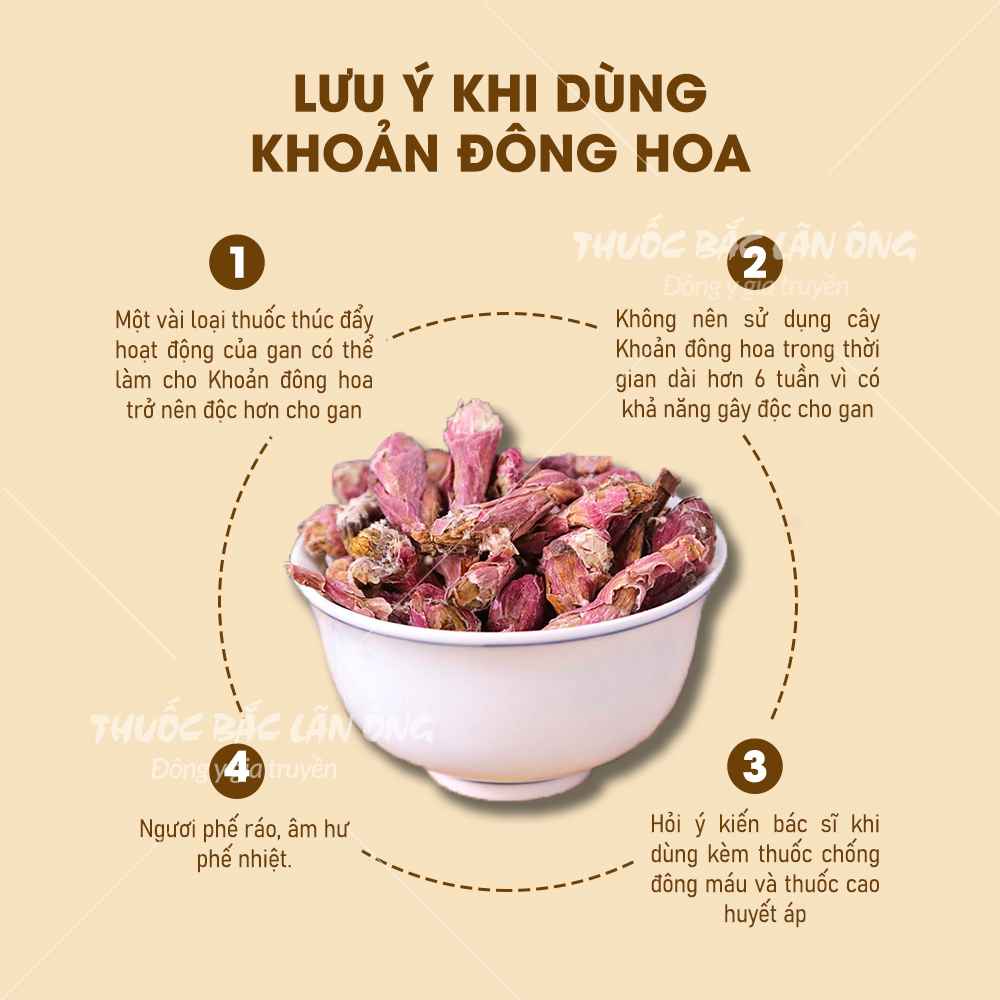 Khoản đông hoa 100g (Hàng loại 1, khô, đẹp)