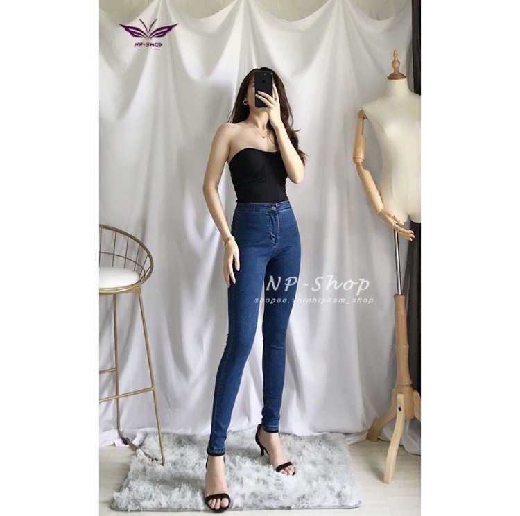 QUẦN JEAN NỮ LƯNG CAO SIÊU CO GIÃN 3 SIZE 45-58KG