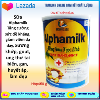Sữa bột Alphamilk NaNo Hồng Sâm Linh chi, tăng cường sức đề kháng thumbnail