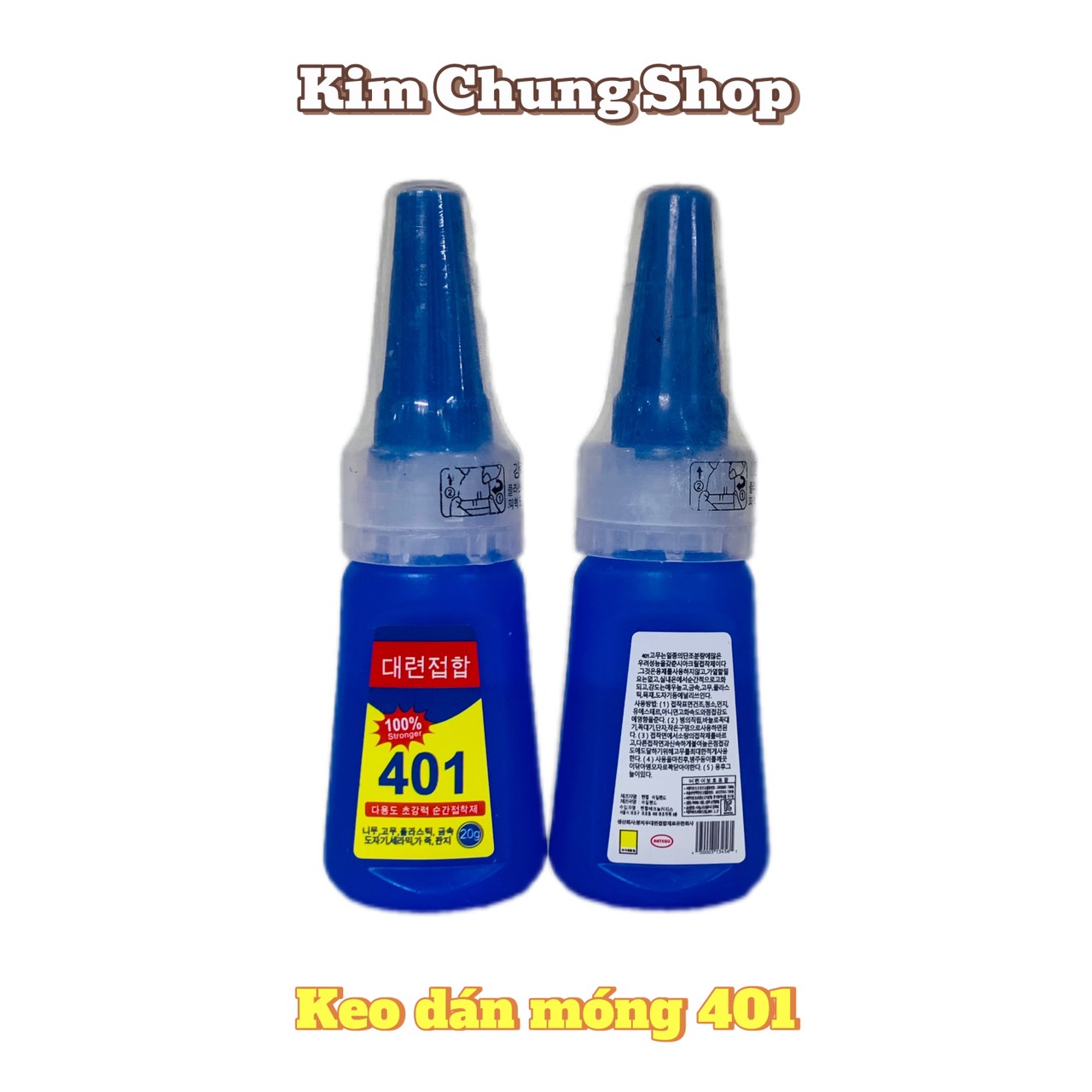 Keo 401 dán móng nail siêu chắc, gắn đá siêu bền (20g)