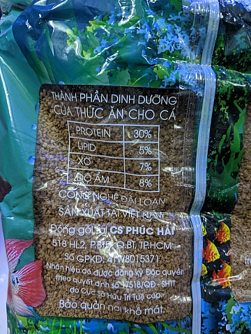 Thức ăn cho cá hạt nhuyễn 500gram