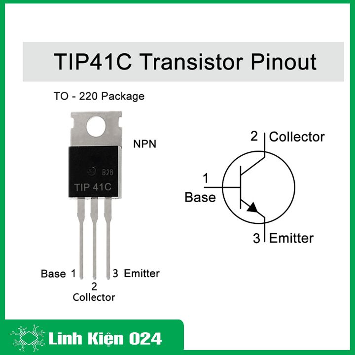 Transistor TIP41C TO-220 TRANS NPN 6A 100V