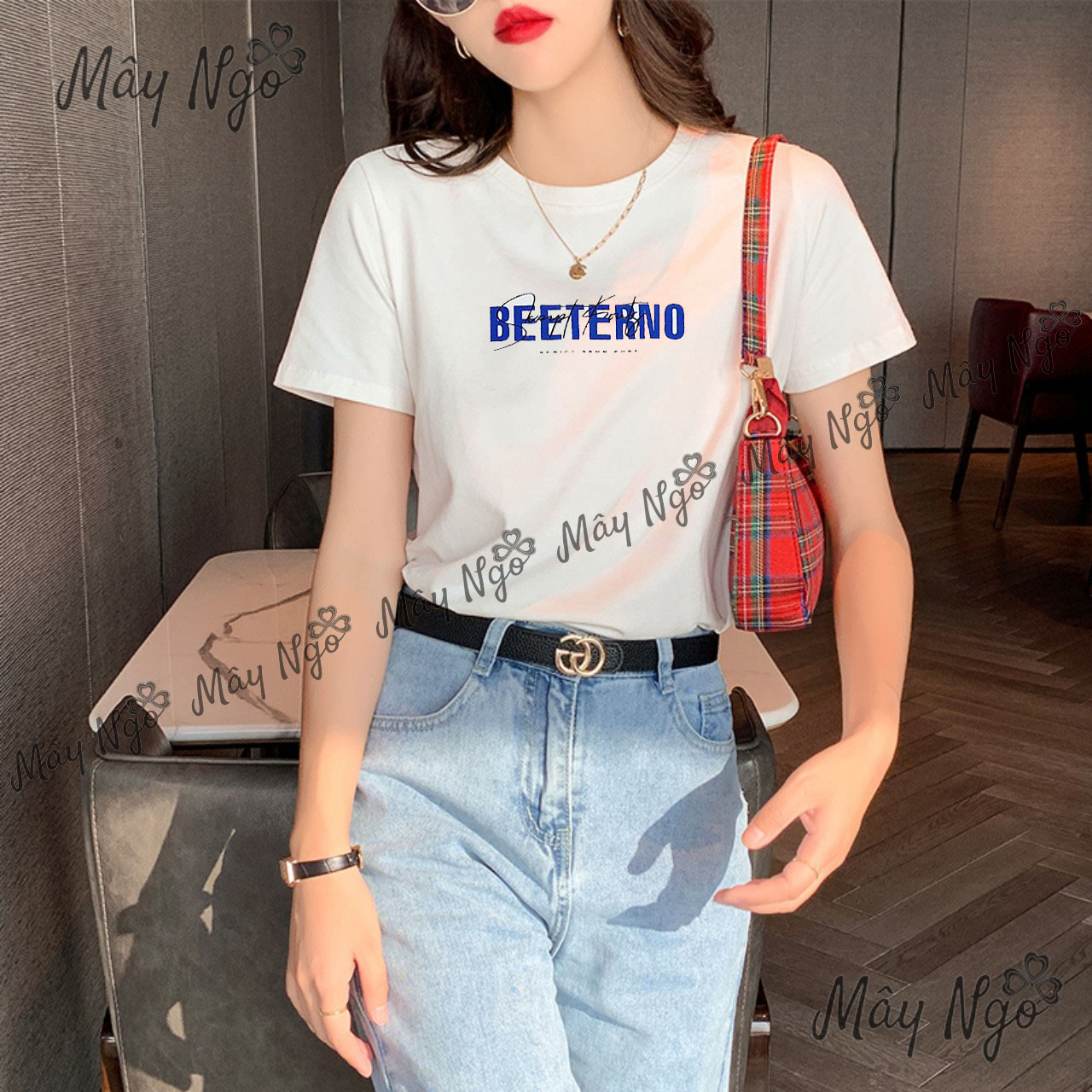 Áo thun nữ form ôm tôn dáng vải thun thái xịn