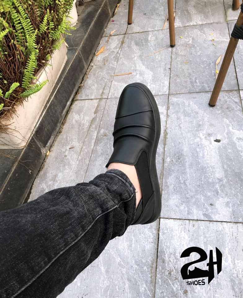 Giày nam, Giày công sở da bò GiayNam2H – 72 ( Đen )