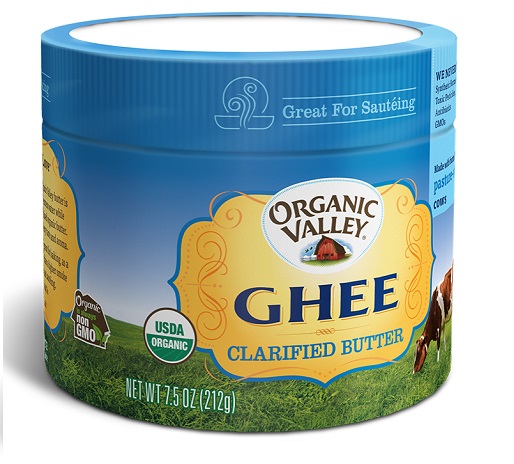 Bơ hữu cơ Ghee Oganic Valley (Hũ 212g)