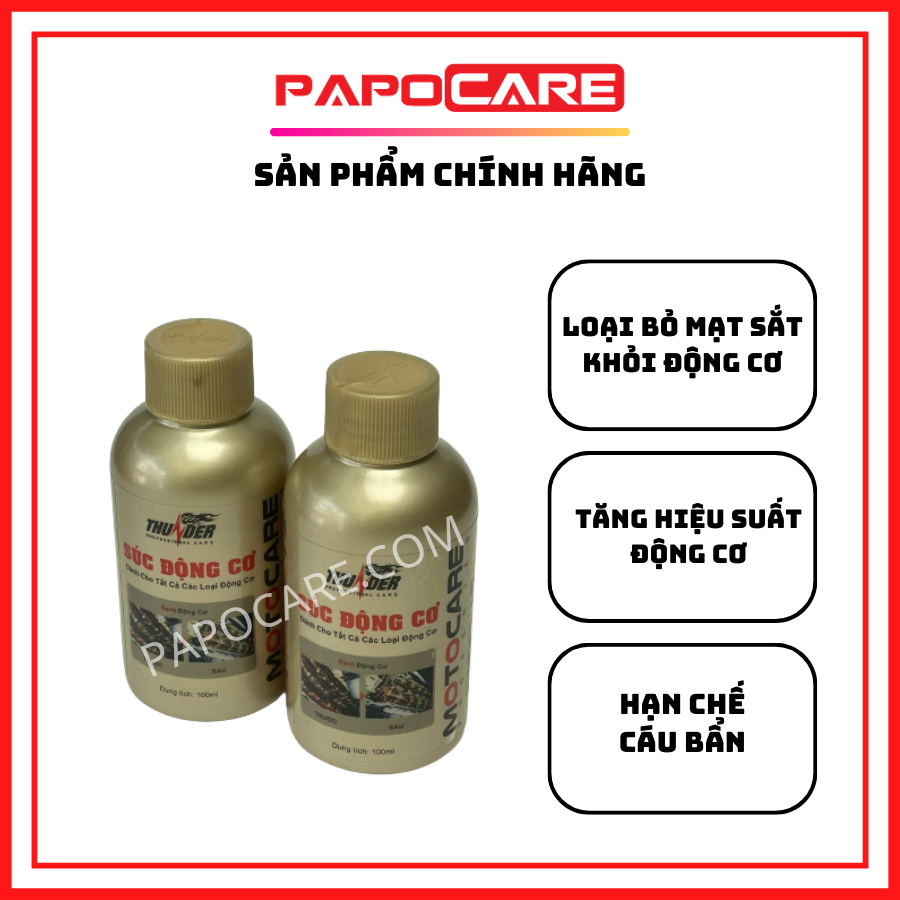 Súc Động Cơ Thunder Làm Sạch Vệ Sinh Động Cơ Xe Máy
