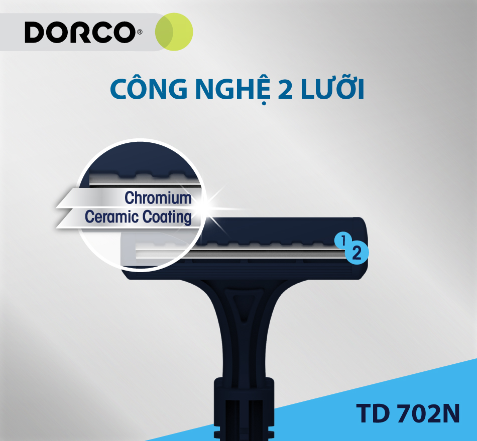 Combo 100 cây dao cạo râu 2 lưỡi DORCO TD 702