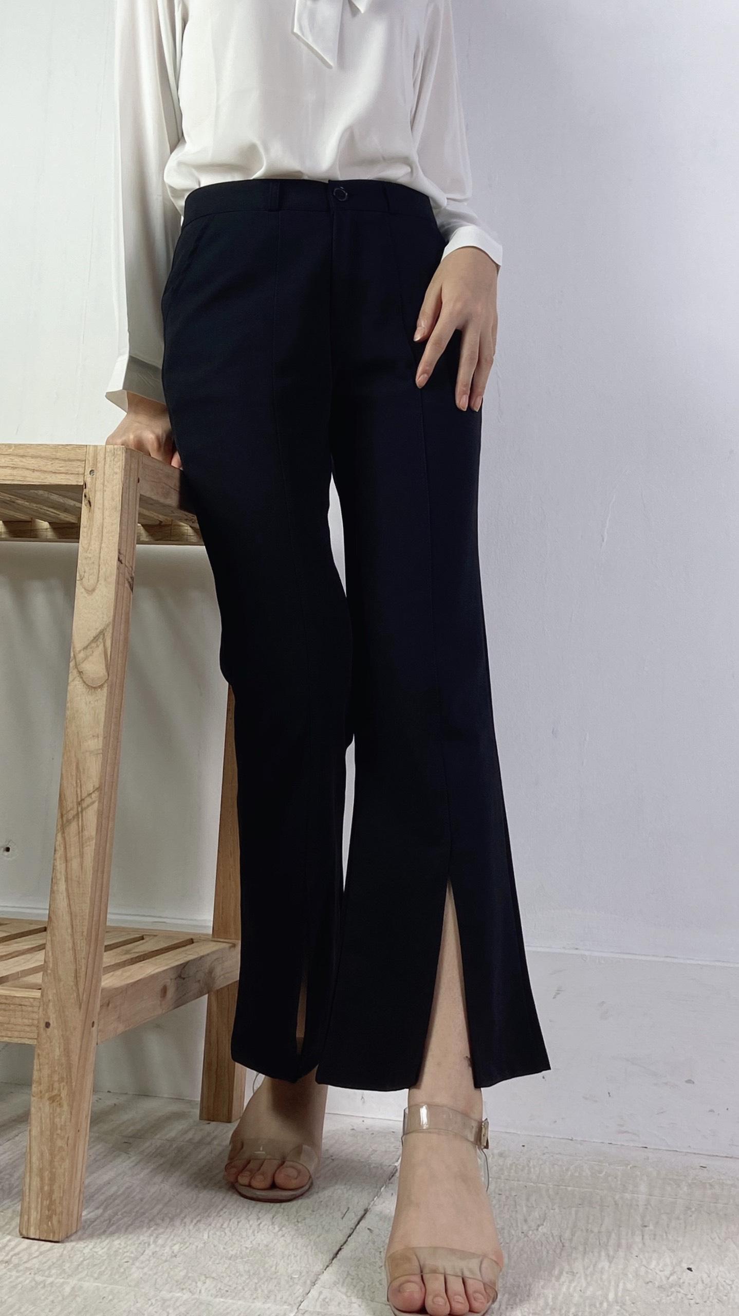 Quần Ống Loe Xẻ Trước