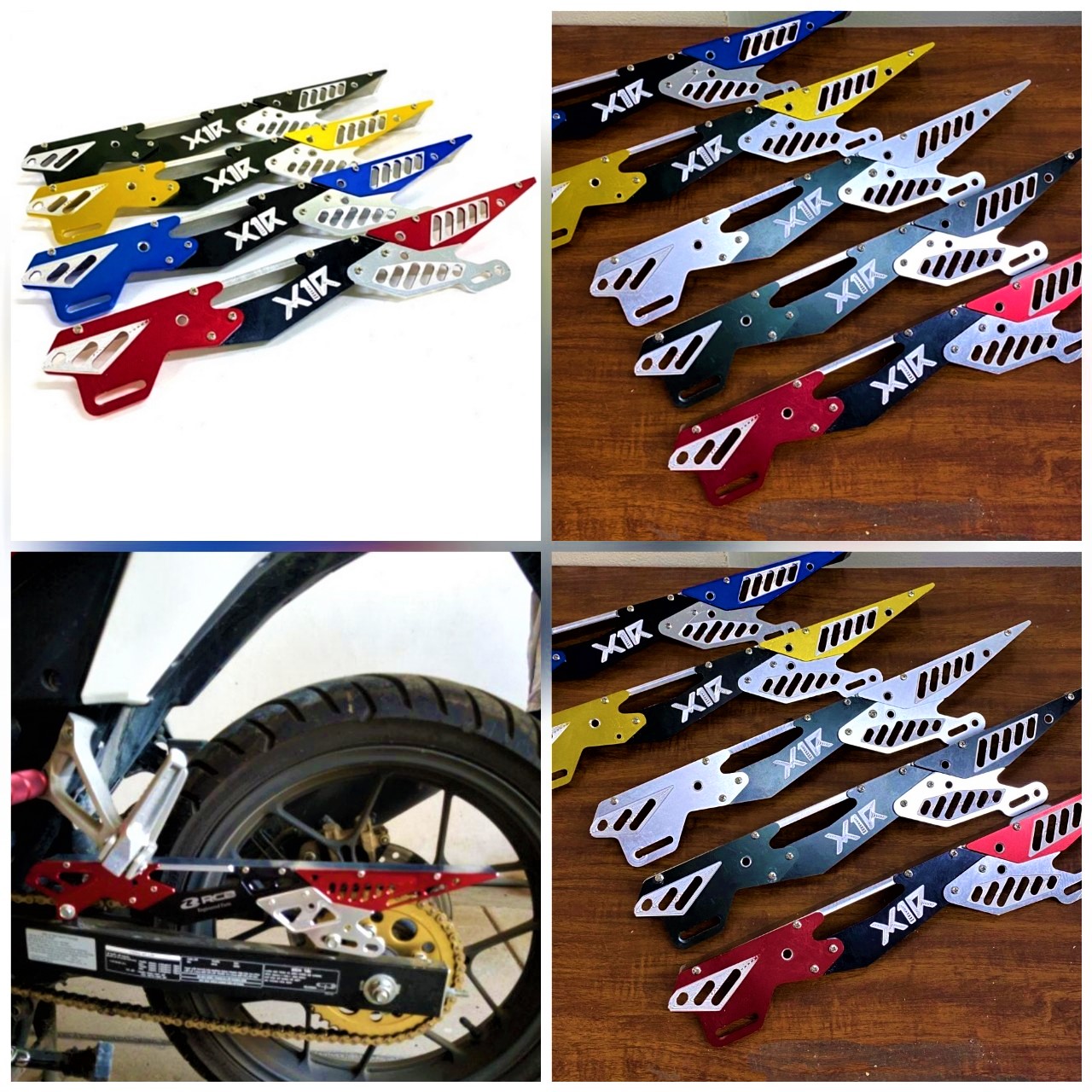 CHẮN XÍCH , CHE SÊN Carter KIỂU NINZA NHÔM CĂT CNC CỰC CHẤT , ỐP CHE NHÔNG XÍCH MẪU MỚI