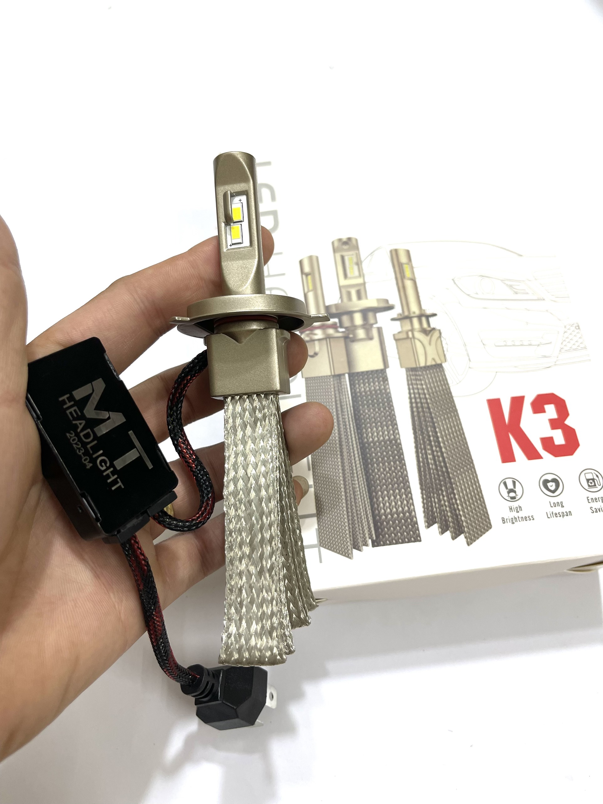 Đèn Pha LED K3 Lắp Oto, Xe Máy - Bảo Hành 1 Năm