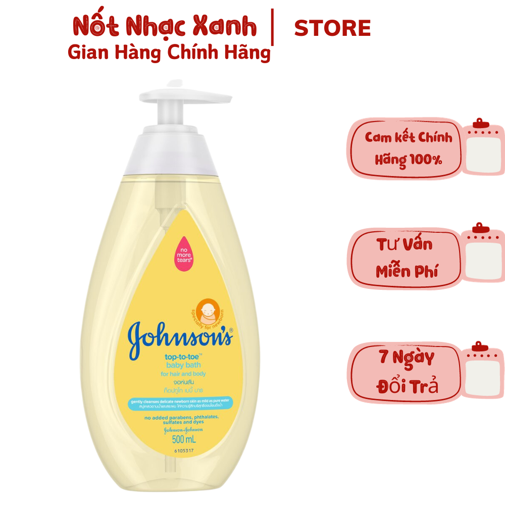 Sữa tắm gội toàn thân Johnson's Baby 500ml