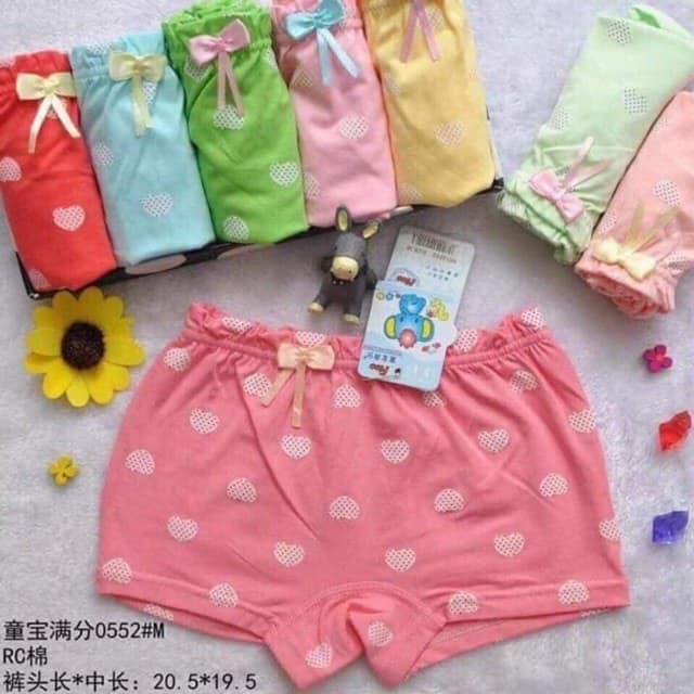 GOODMAKET - Quần đùi bé gái hình tim,Quần lót đùi cho bé,Quần lót cho bé,Quần lót