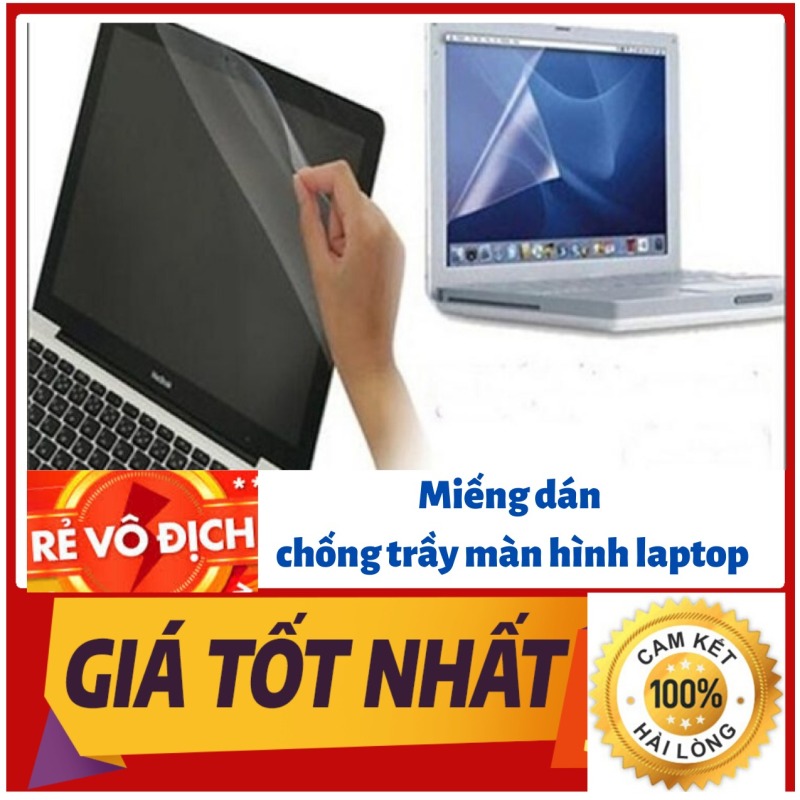 Miếng dán màn hình laptop 14 inch - 15.6 inch chống bụi, chống trầy xước