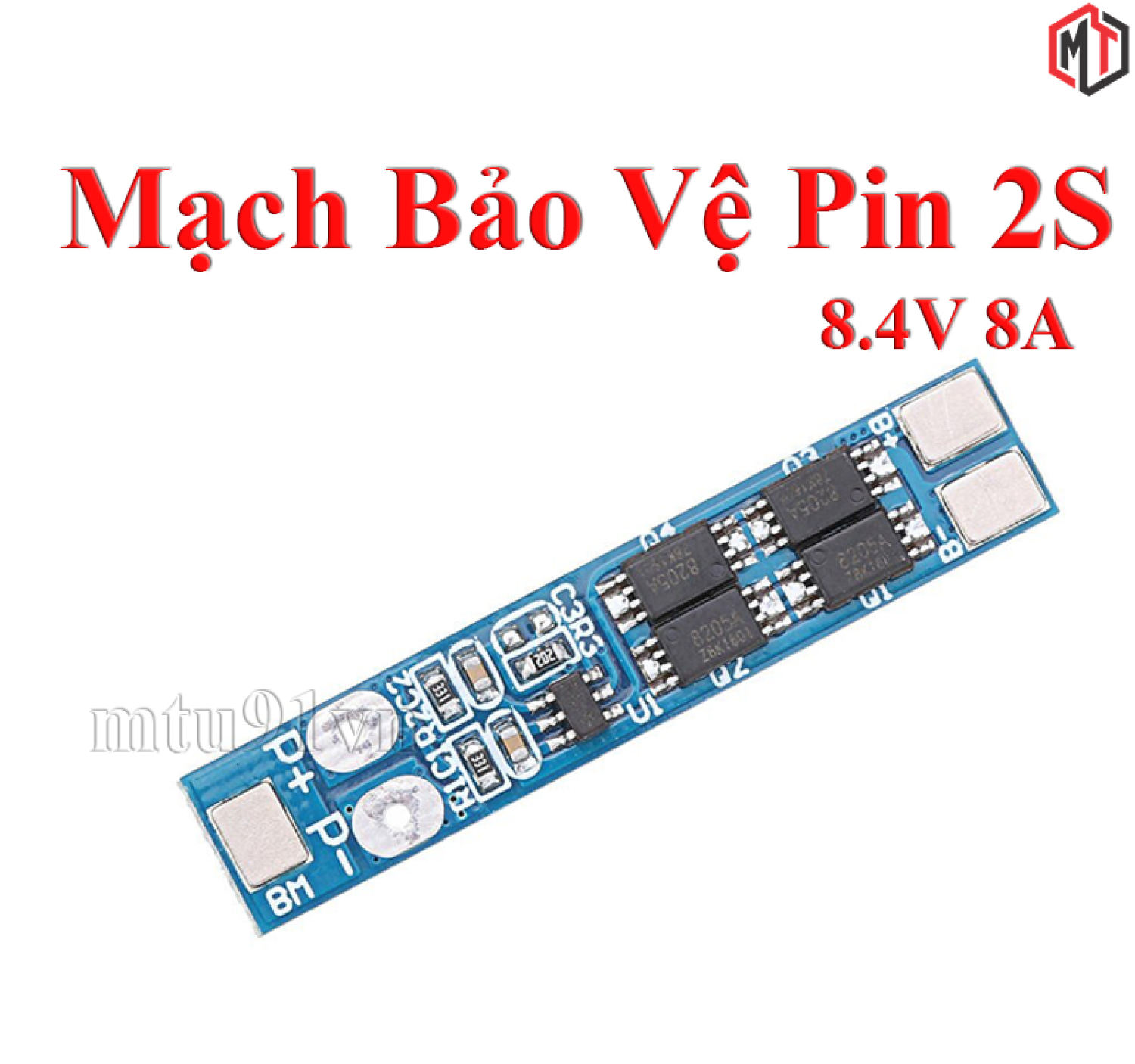 005 mạch sạc bảo vệ pin li-ion 18650 2s 7.4v - 8.4v dòng 8a hx-2s-a10