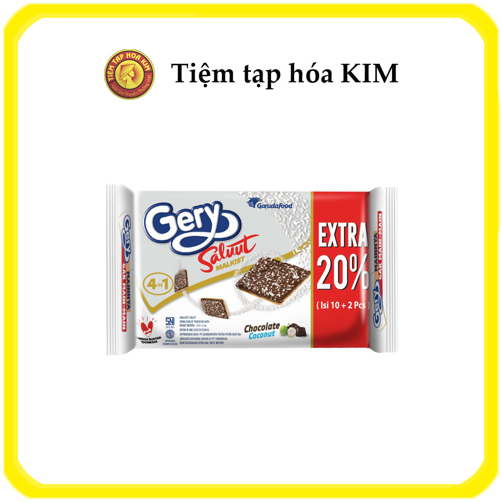 Bánh Quy Gery Socola Phủ Dừa 106,5g