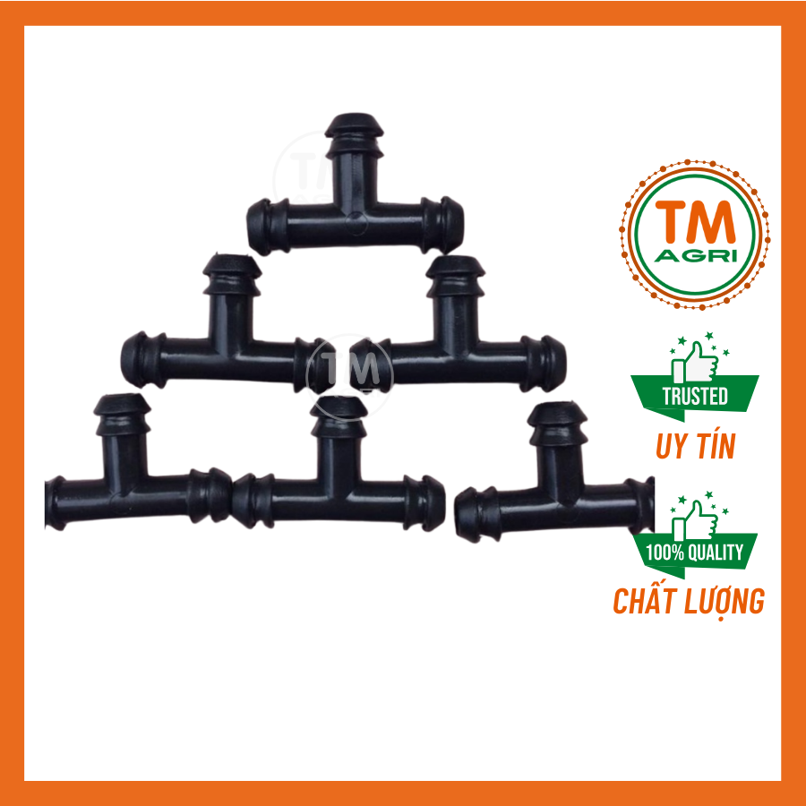 Bịch 100 cái tê ống 6ly gắn ống ldpe 6ly , t 6ly nhựa pom giá tốt