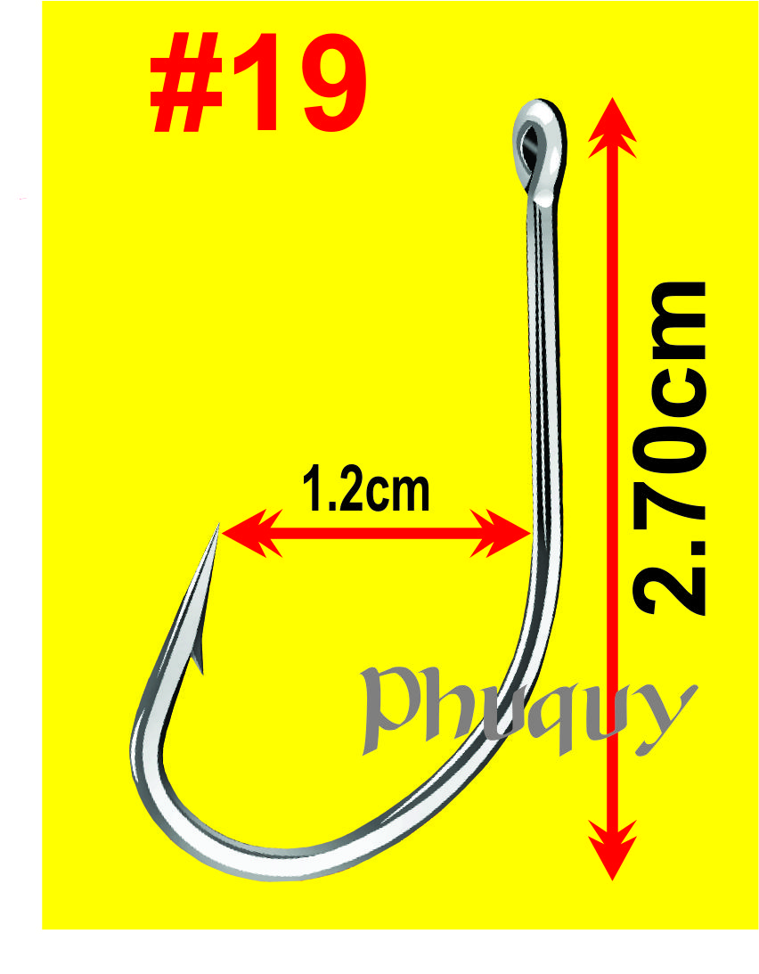 Hộp Lưỡi Câu Thép Mạ Inox ( Mã C )