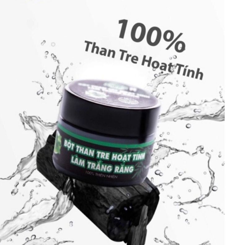 Bột than tre hoạt tính làm trắng răng