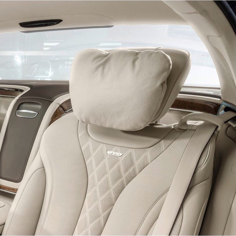 Gối Tựa Đầu Dựa Cổ Ô Tô Da Lộn Maybach Cao Cấp Siêu Mềm Chống Đau Mỏi