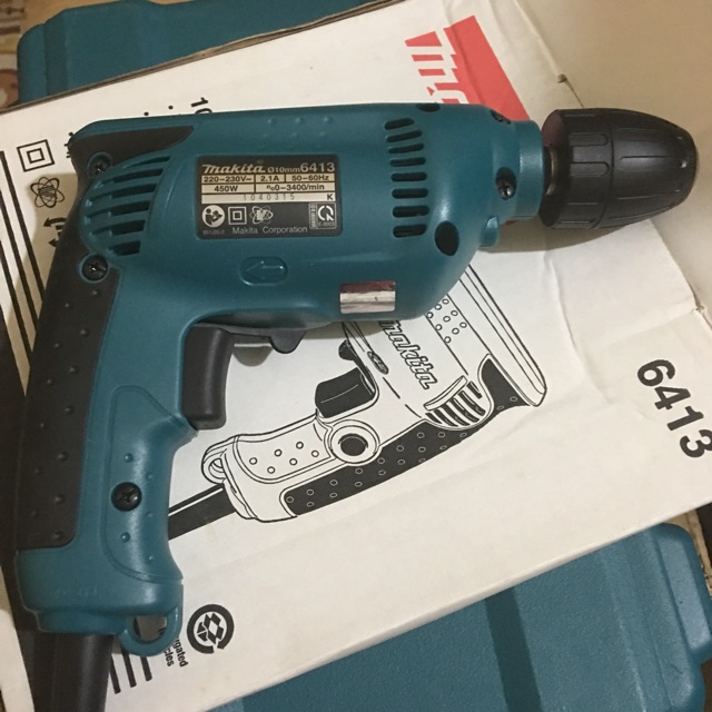 Máy khoan tốc độ cao Makita 6413 (Xanh đen)