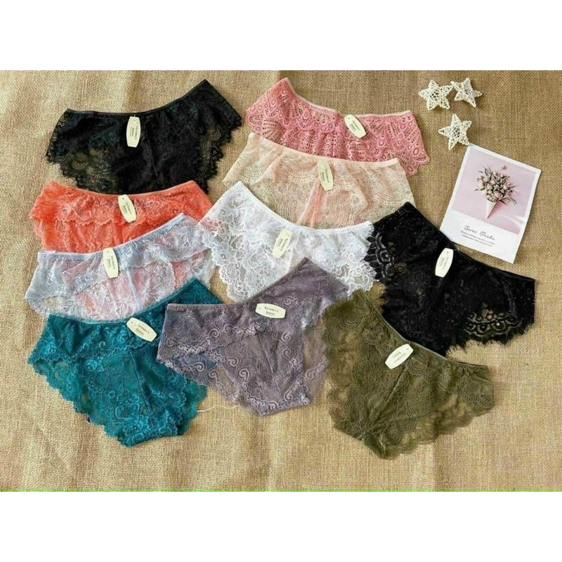 Lố 10 Quần Lót Ren Thanh Lý Siêu Đẹp