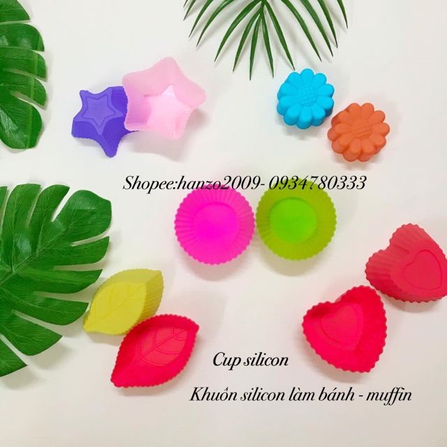 Cup Silicon Làm Bánh/Khuôn Silicon Màm Bánh Mufin Cho Bé