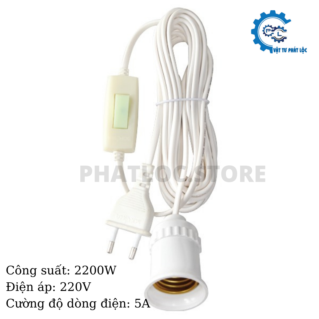 Phích cắm đuôi đèn liền công tắc SOPOKA