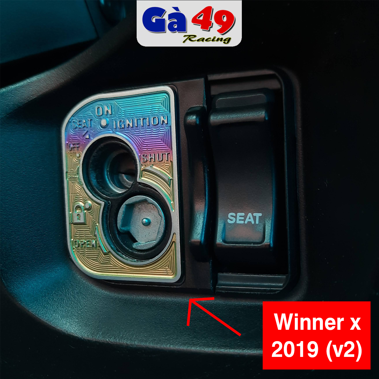 Tem titan dán ổ khóa Winner x, AB, Vario (bản khóa chìa)