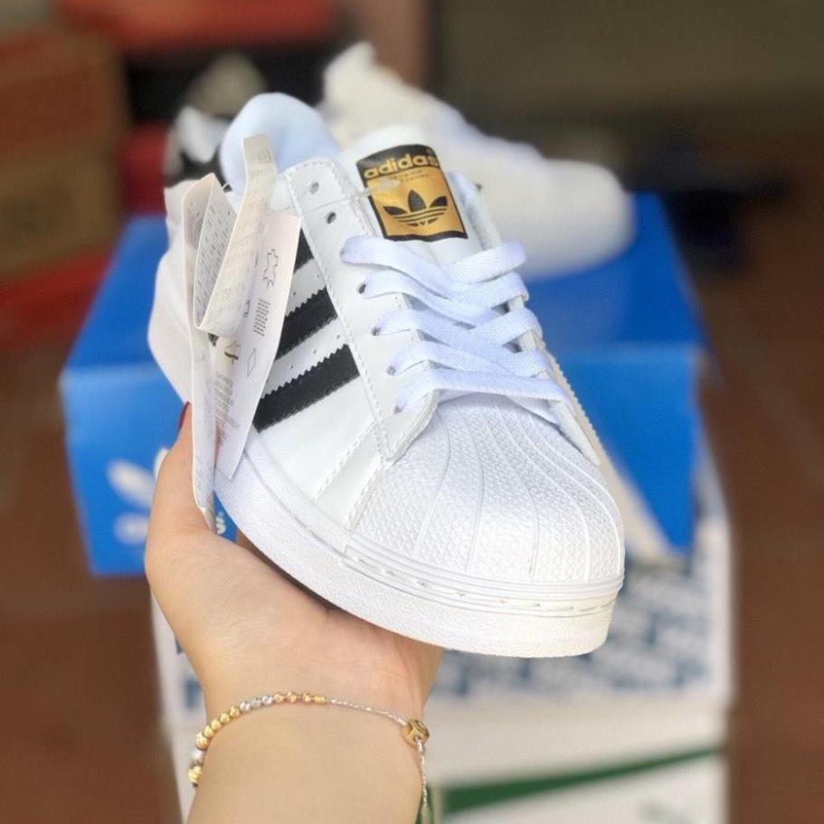 Giày Thể Thao 𝓪𝓭𝓲𝓭𝓪𝓼 𝓢𝓾𝓹𝓮𝓻𝓼𝓽𝓪𝓻 Trắng 3 Sọc nam nữ hàng cao cấp full box bill