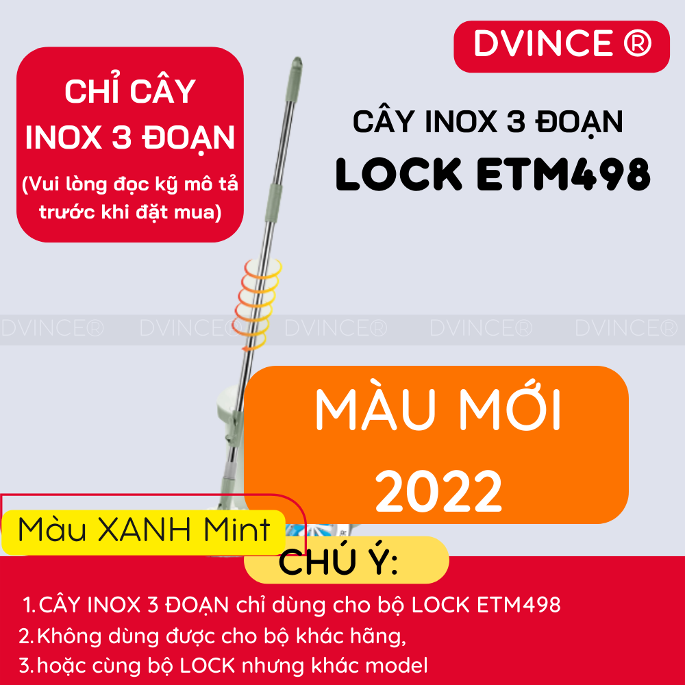 [Phụ kiện ETM498] Cây INOX 3 ĐOẠN LocknLock ETM498 | ETM494