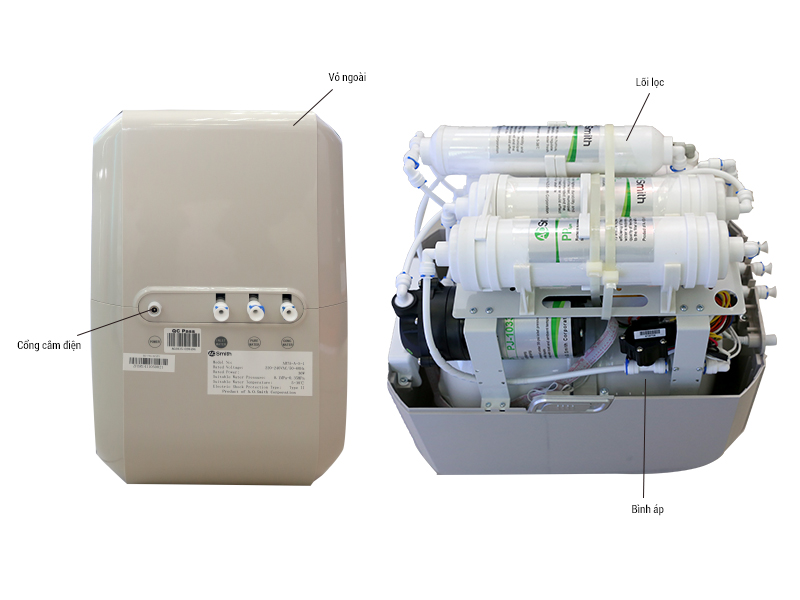 Máy lọc nước A.O.Smith AR75-A-S-1E. MIỄN PHÍ LẮP ĐẶT. Thương hiệu Mỹ
