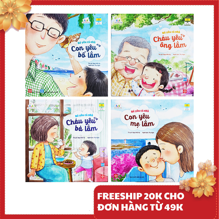 Sách cho bé - Bé Yêu Cả Nhà - Combo 4 cuốn Đinh Tị book