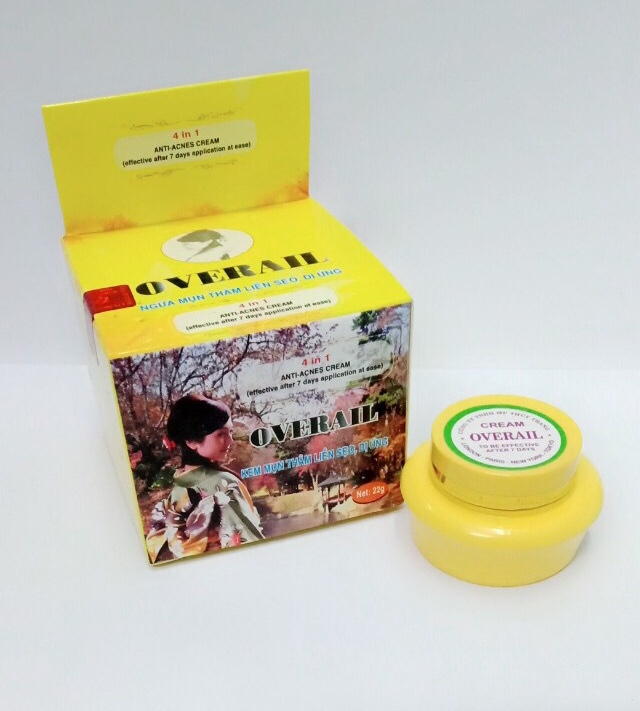 [HCM]KEM MỤN TINH CHẤT NGHỆ TƯƠI OVERAIL 15G