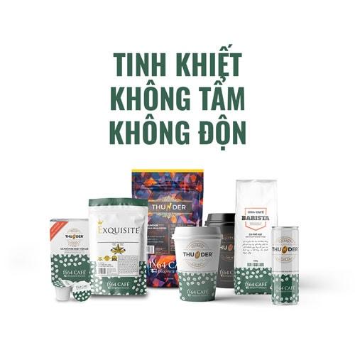 220g Cà phê Bột Thunder No.4 - 1864 CAFÉ