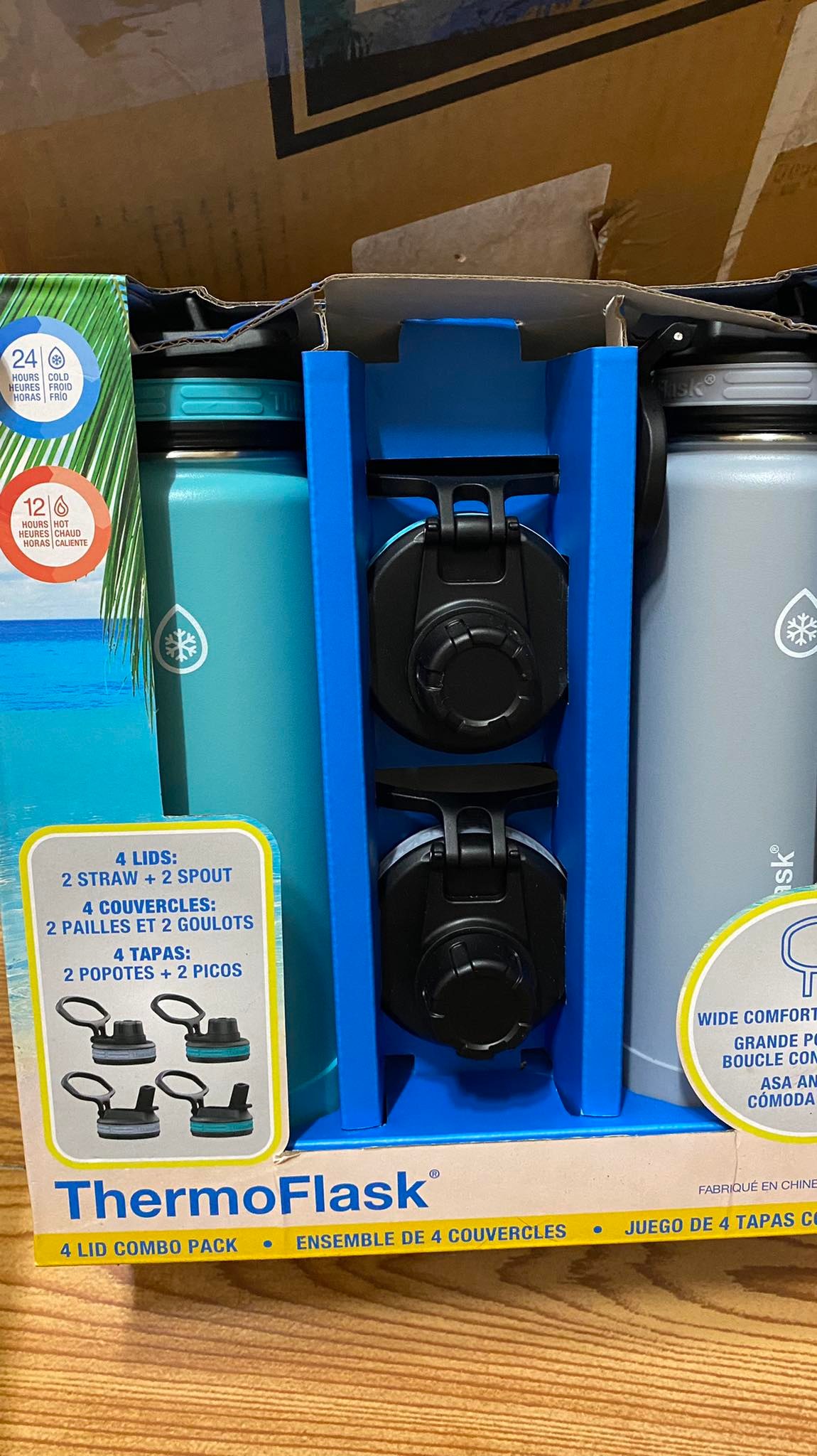 Bình giữ nhiệt ThermoFlask 710ml - (2 nắp) của Mỹ