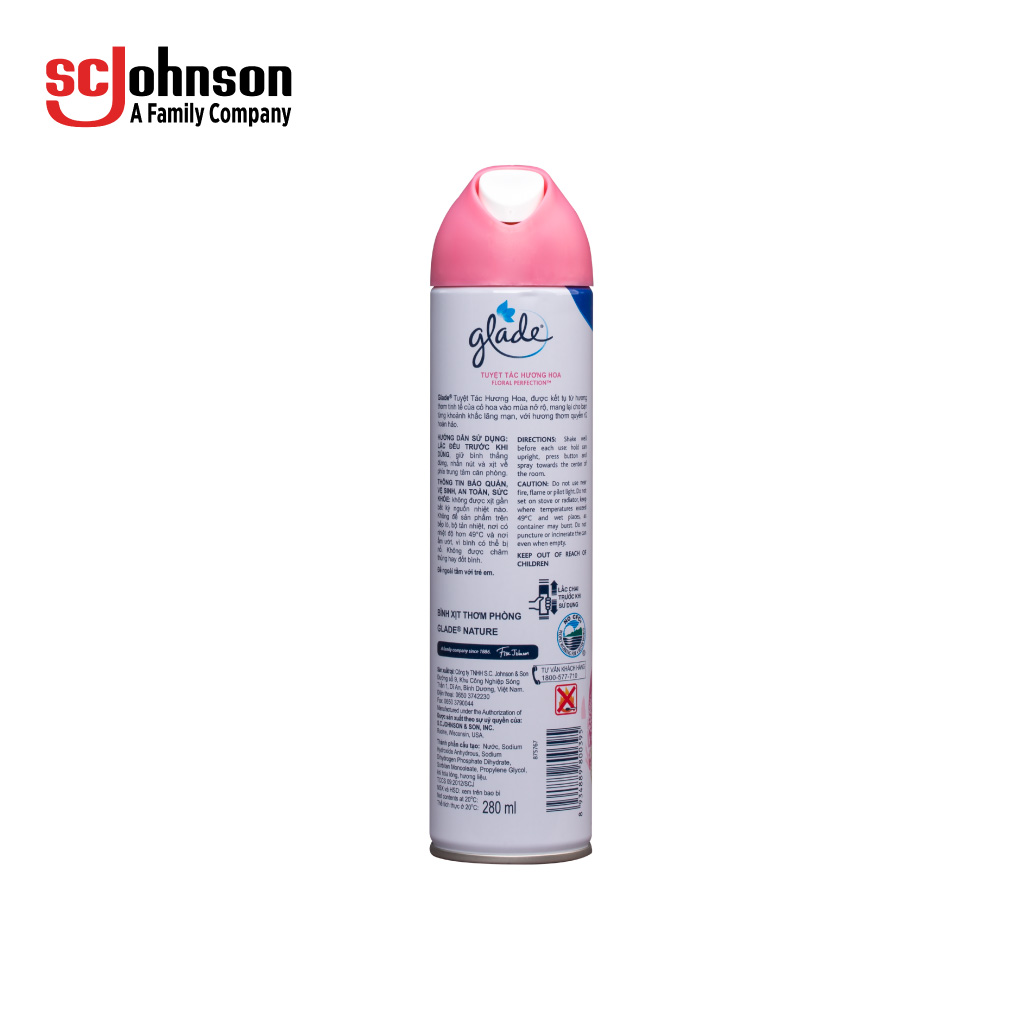 GLADE Xịt thơm phòng Hương Cỏ Hoa 280ml