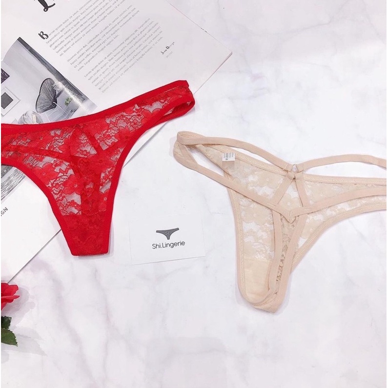 quần lọt khe ren dây [Shi.Lingerie]