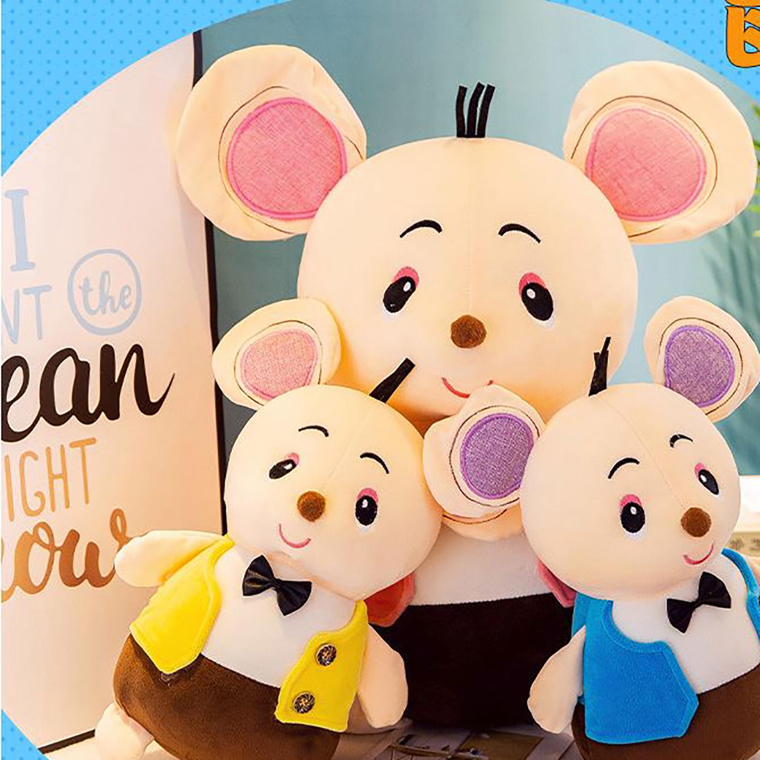 Gấu bông 25cm Chuột áo cute