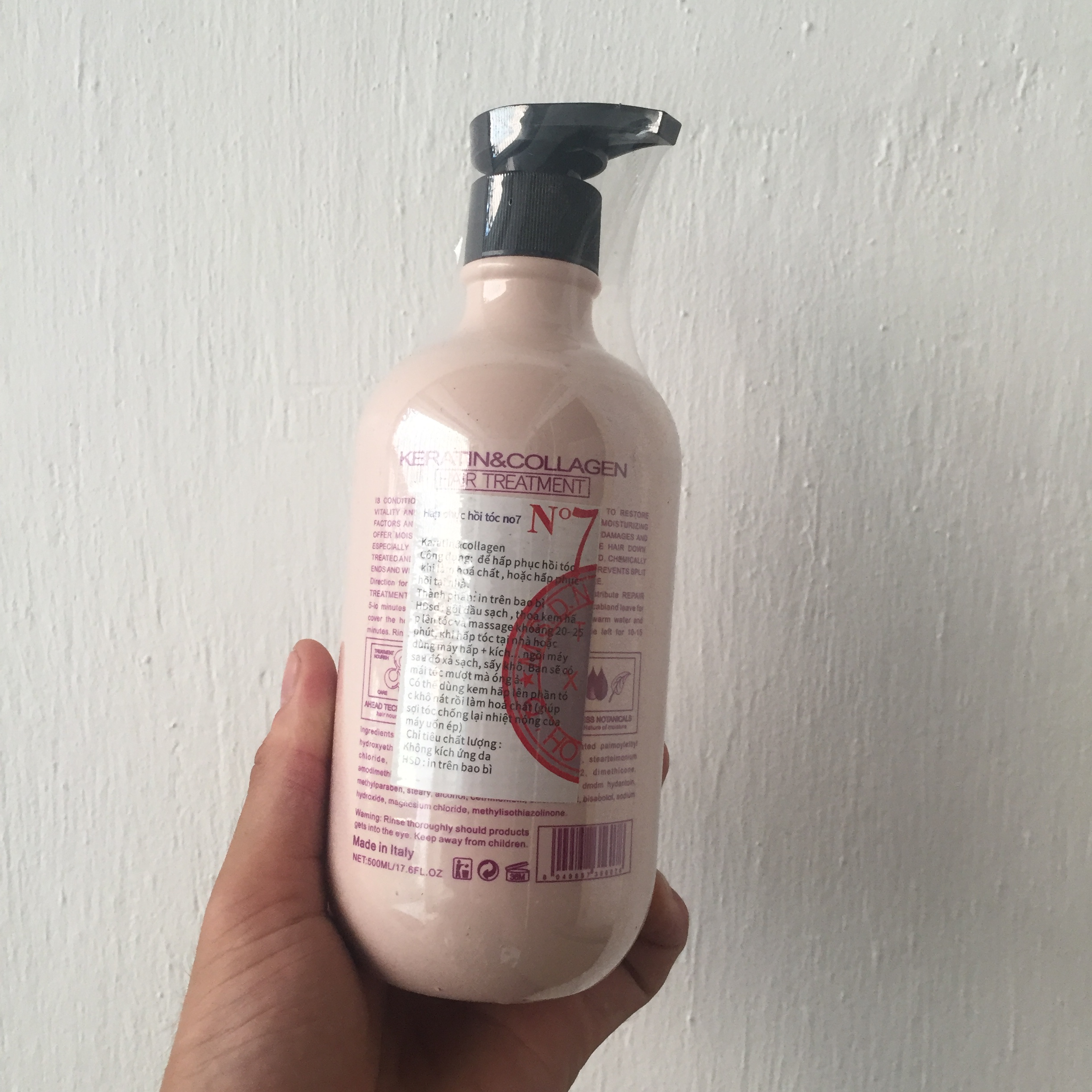 Kem ủ tóc phục hồi N7 Keratin Protein mềm mượt 500ml