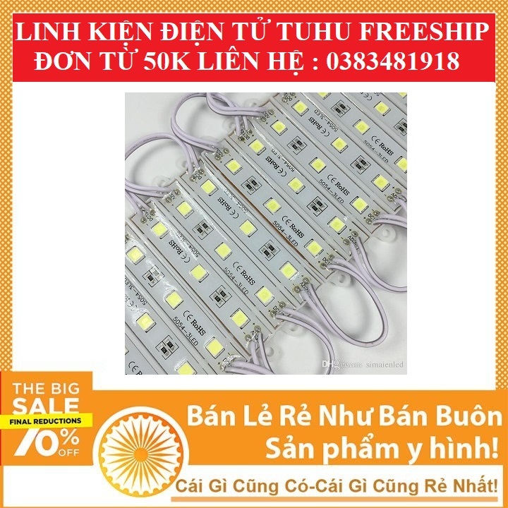 Led hắt siêu sáng 5054 12V - 3 Bóng Siêu Sáng