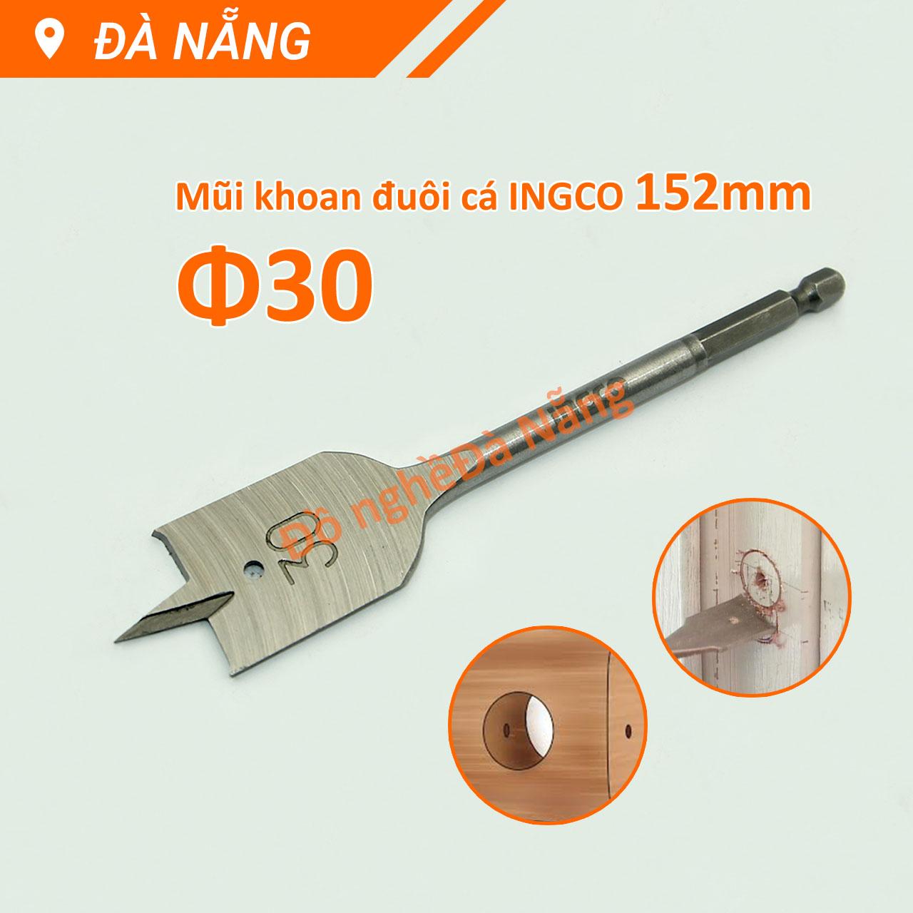 Mũi khoan khoét gỗ đuôi cá Ingco