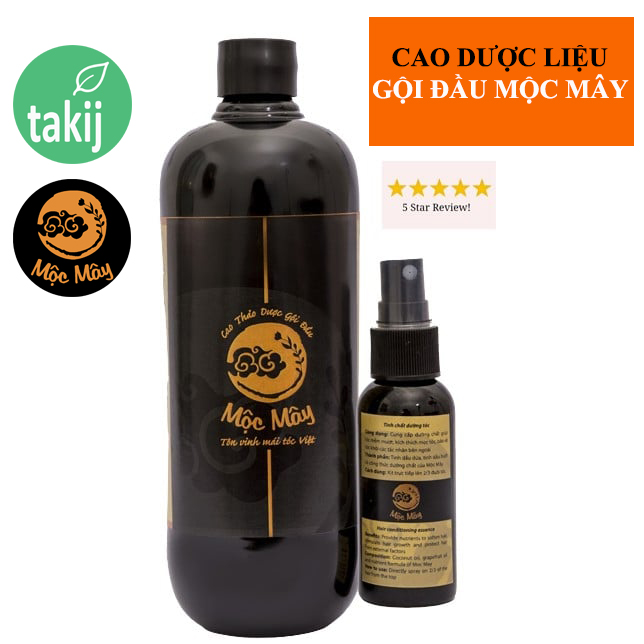 Dầu gội bồ kết cô đặc + Cao dược liệu gội đầu Mộc Mây + Hỗ trợ trị gầu, nấm, ngứa, mọc tóc - NPP Takij Viet Nam