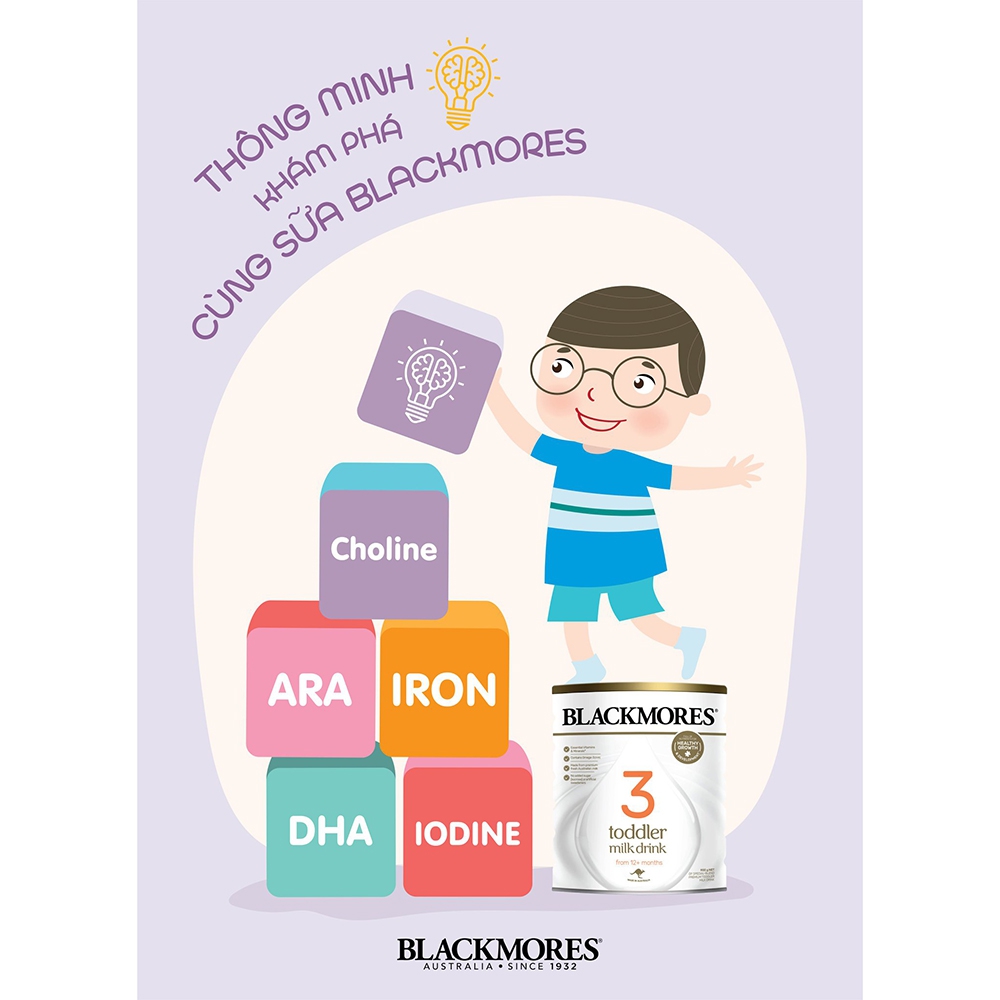 Sữa bột Blackmores số 3 (900g) có tem phụ Liên Phong