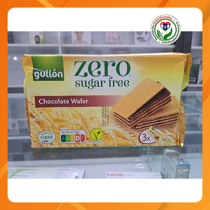 [HCM]Bánh xốp Gullon sôcôla không đường 180g