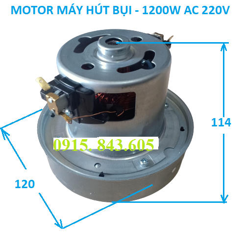 Motor máy hút bụi lắp cho máy công suất 1200w