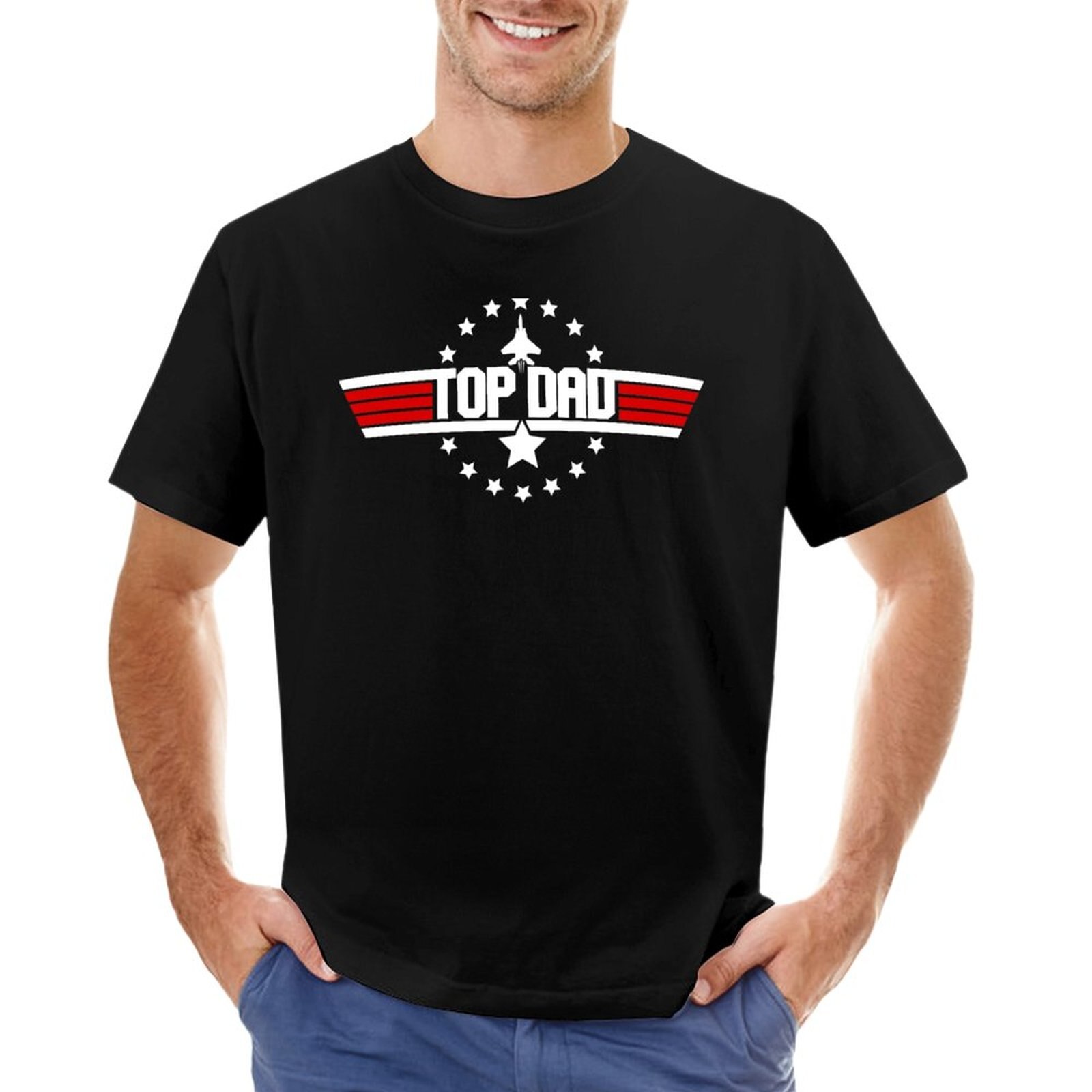 Top Dad Top Gun T-Shirt Animal Print Shirt For Custom T Shirts Custom T Shirts Design Your Own Mens T Shirts